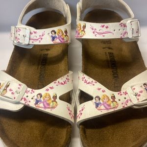 Girls Disney Princess Birkenstock Sandals. Gently loved.
